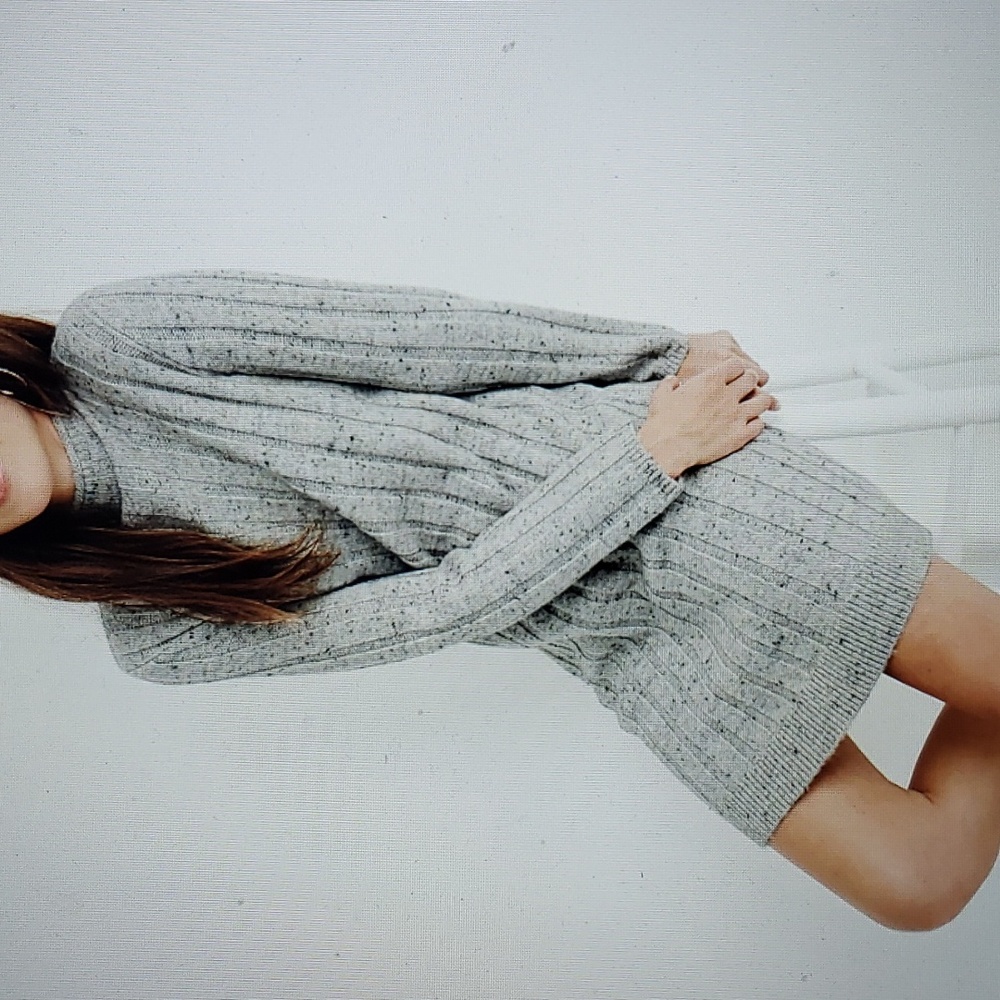 Madewell NWT Donegal Rolled Mockneck Sweater Midi Dress